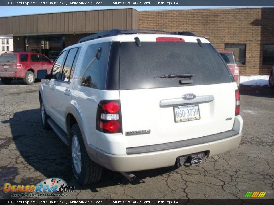 2010 Ford Explorer Eddie Bauer 4x4 White Suede / Black Photo #5