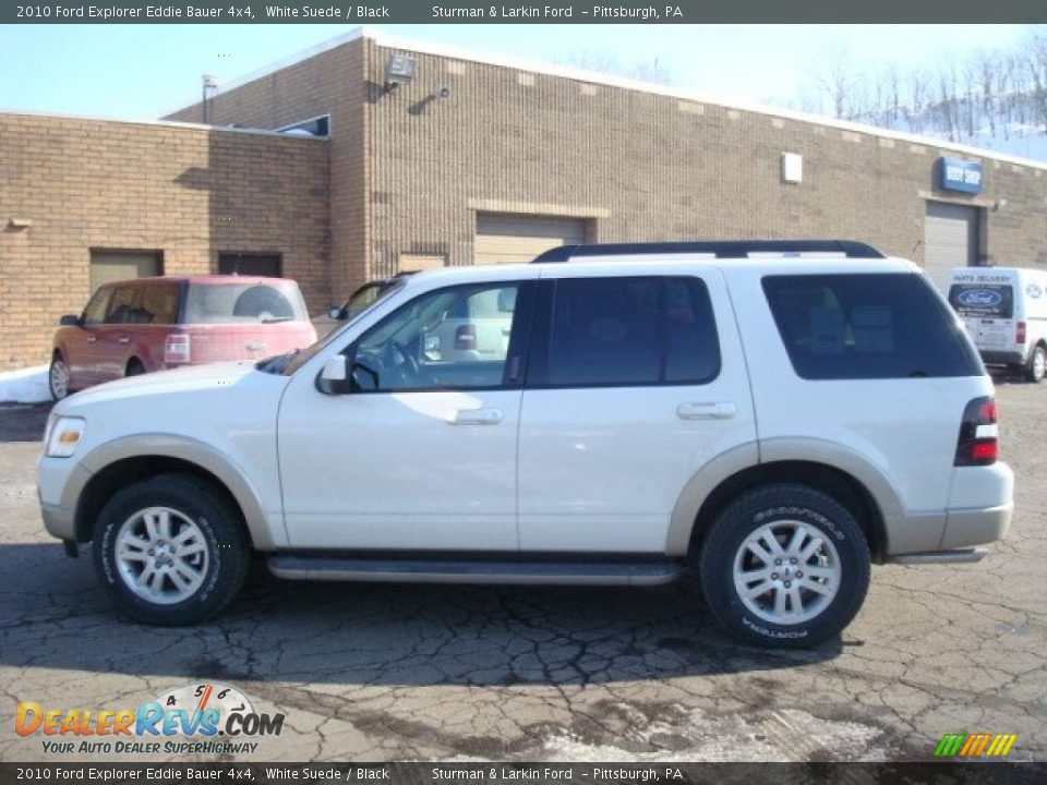 2010 Ford Explorer Eddie Bauer 4x4 White Suede / Black Photo #6