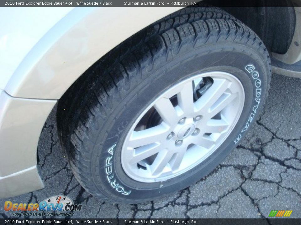 2010 Ford Explorer Eddie Bauer 4x4 White Suede / Black Photo #9