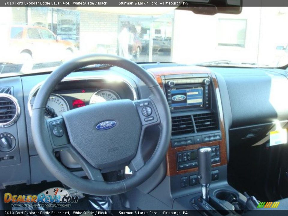 2010 Ford Explorer Eddie Bauer 4x4 White Suede / Black Photo #12