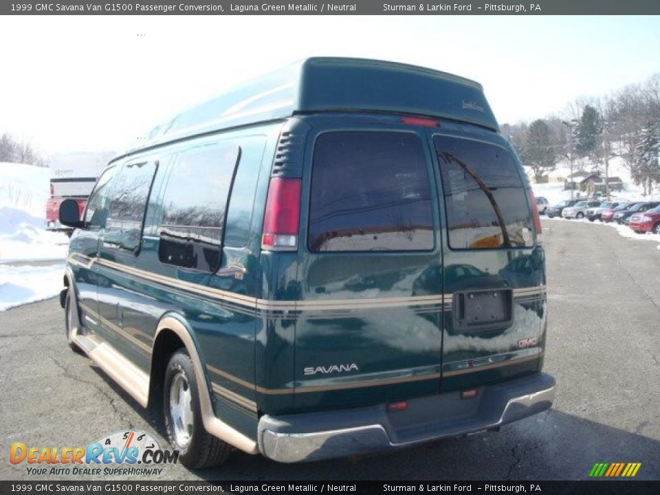 1999 GMC Savana Van G1500 Passenger Conversion Laguna Green Metallic / Neutral Photo #5