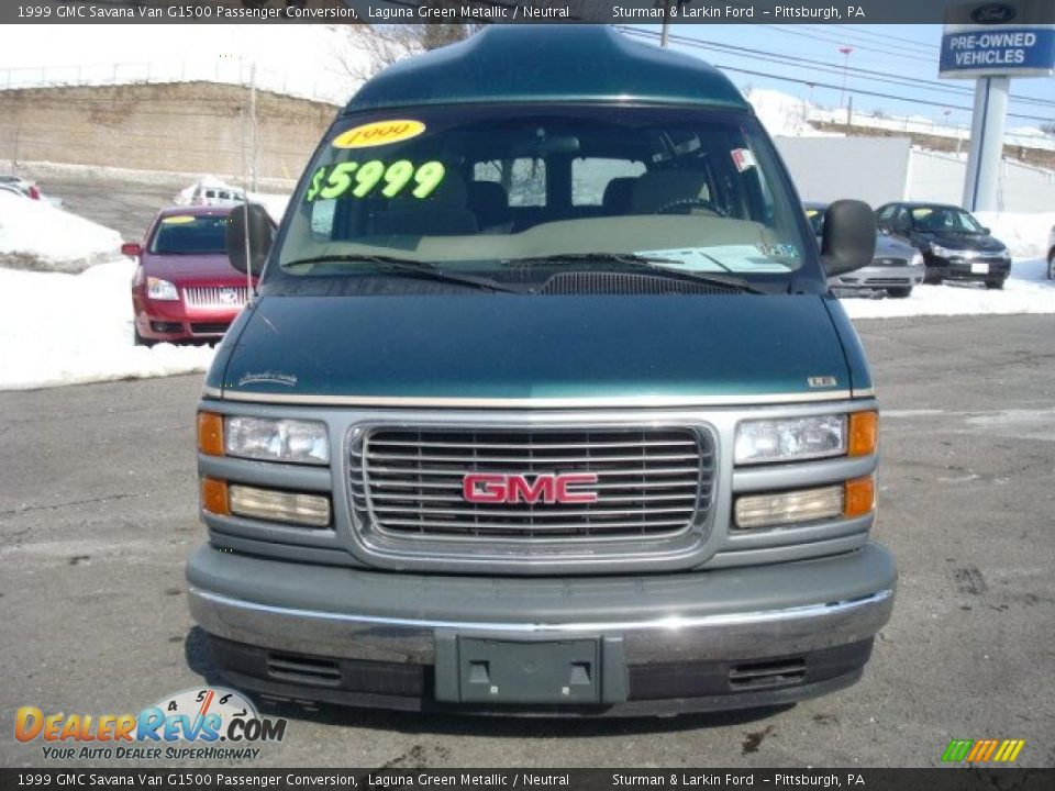 1999 GMC Savana Van G1500 Passenger Conversion Laguna Green Metallic / Neutral Photo #8