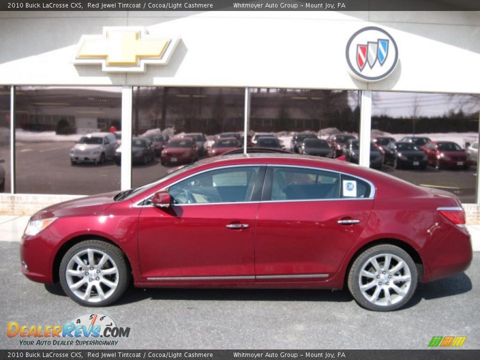 2010 Buick LaCrosse CXS Red Jewel Tintcoat / Cocoa/Light Cashmere Photo #1