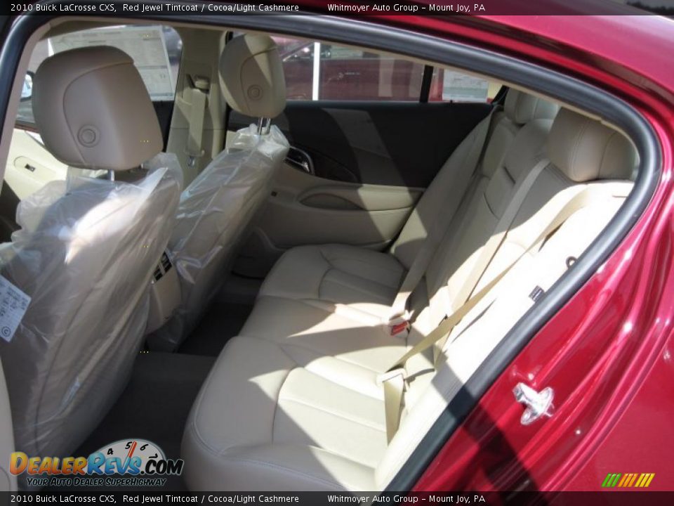 2010 Buick LaCrosse CXS Red Jewel Tintcoat / Cocoa/Light Cashmere Photo #6