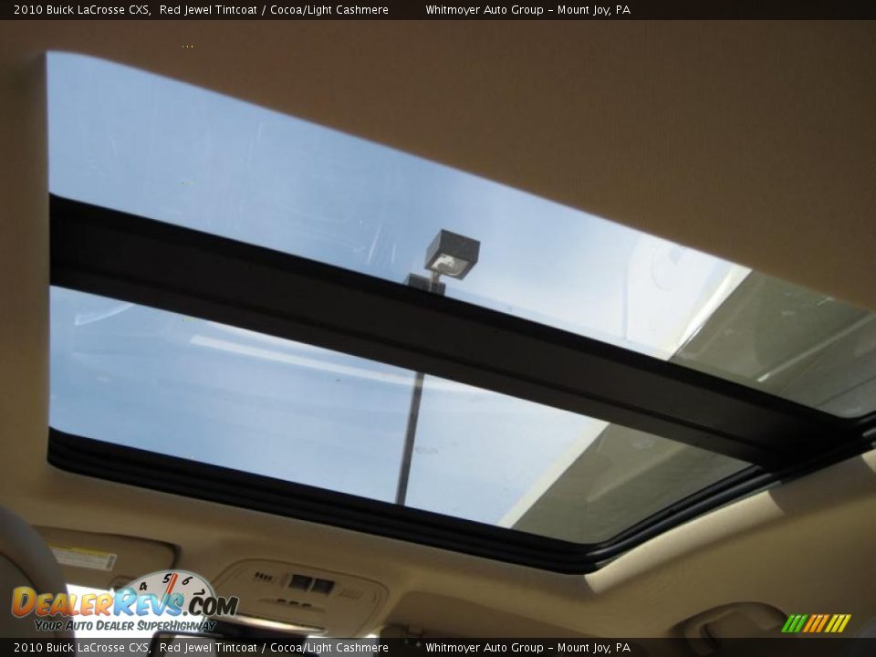 2010 Buick LaCrosse CXS Red Jewel Tintcoat / Cocoa/Light Cashmere Photo #8