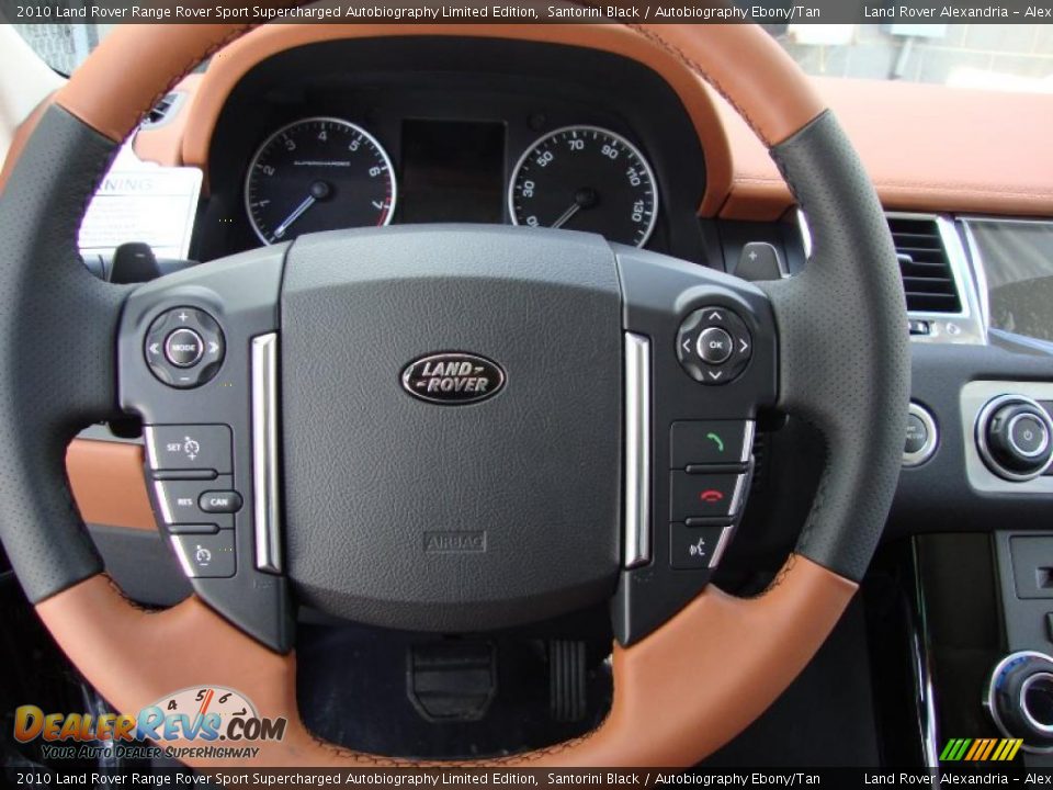 2010 Land Rover Range Rover Sport Supercharged Autobiography Limited Edition Steering Wheel Photo #7