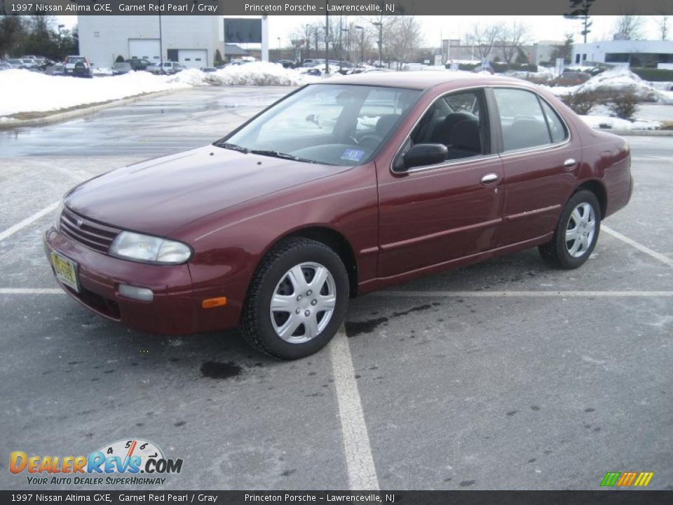 1997 Nissan Altima GXE Garnet Red Pearl / Gray Photo #1