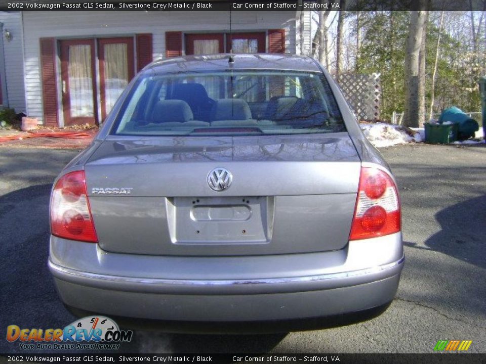 2002 Volkswagen Passat GLS Sedan Silverstone Grey Metallic / Black Photo #6