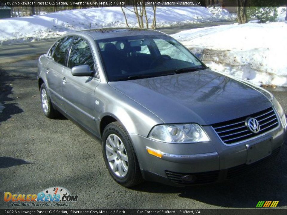 2002 Volkswagen Passat GLS Sedan Silverstone Grey Metallic / Black Photo #26