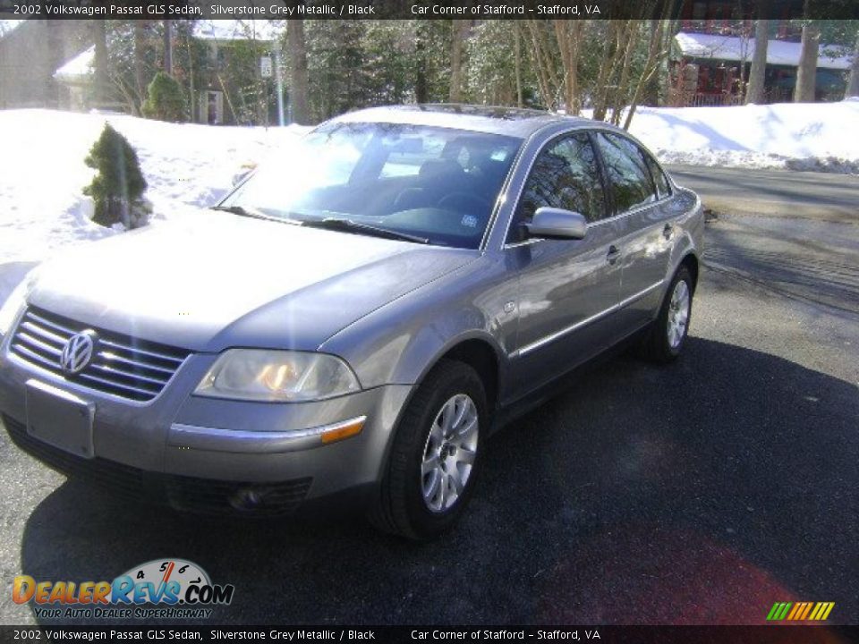 2002 Volkswagen Passat GLS Sedan Silverstone Grey Metallic / Black Photo #27