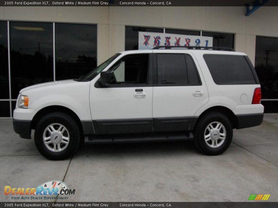 2005 Ford Expedition XLT Oxford White / Medium Flint Grey Photo #6