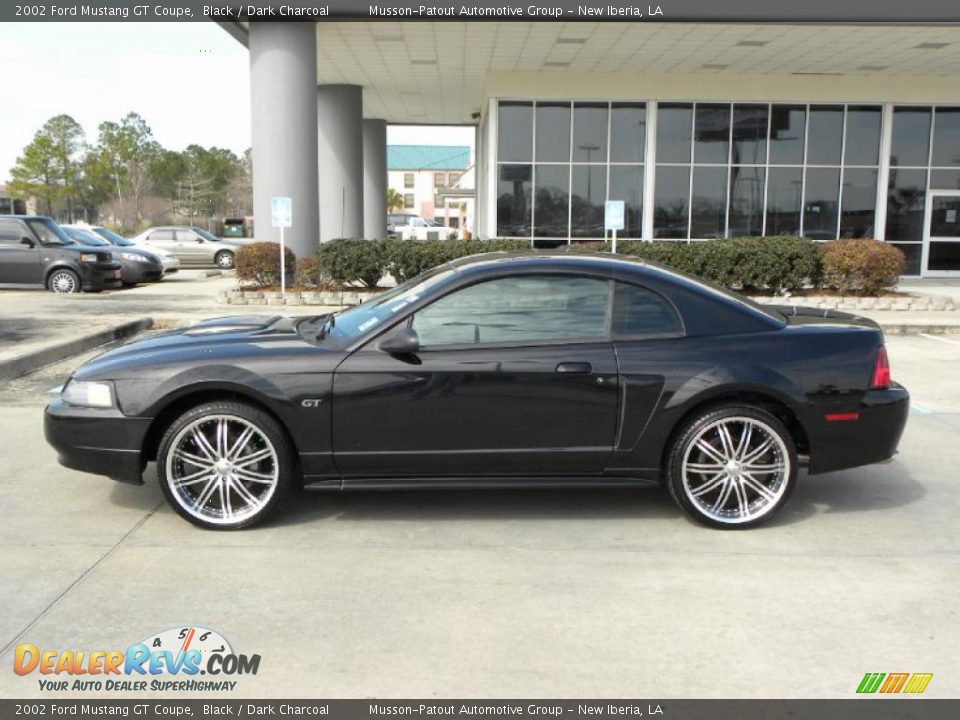 2002 Ford Mustang GT Coupe Black / Dark Charcoal Photo #2