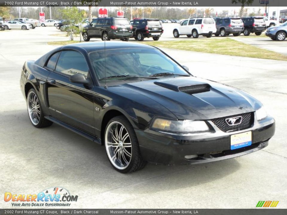 2002 Ford Mustang GT Coupe Black / Dark Charcoal Photo #7