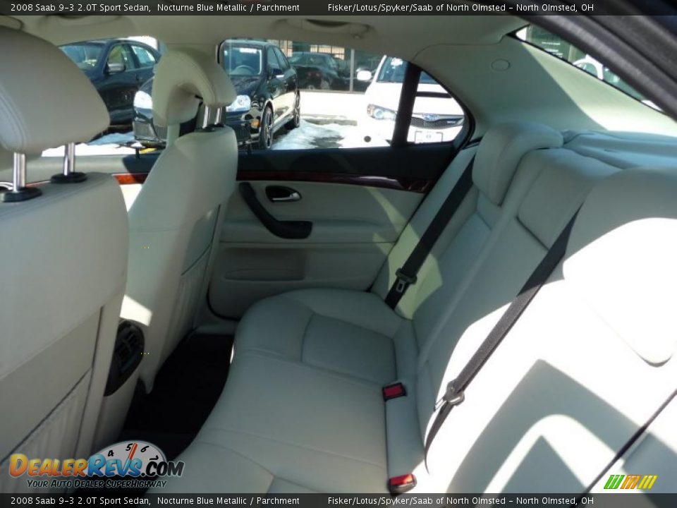 2008 Saab 9-3 2.0T Sport Sedan Nocturne Blue Metallic / Parchment Photo #20