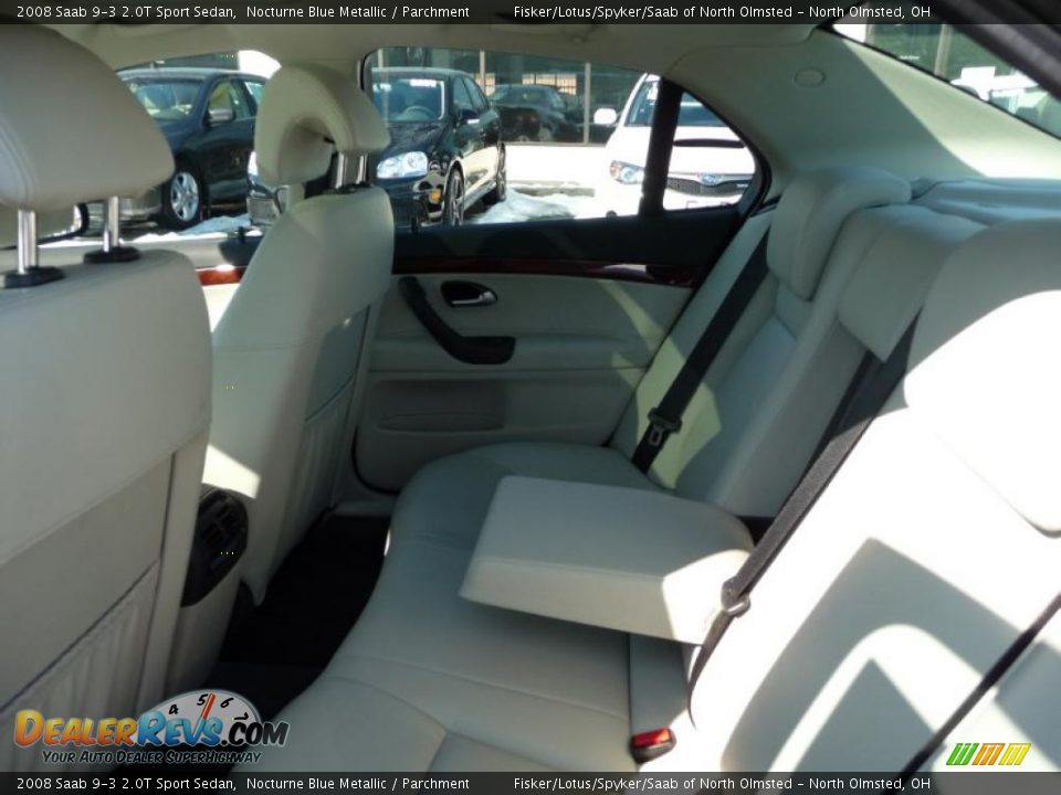 2008 Saab 9-3 2.0T Sport Sedan Nocturne Blue Metallic / Parchment Photo #21