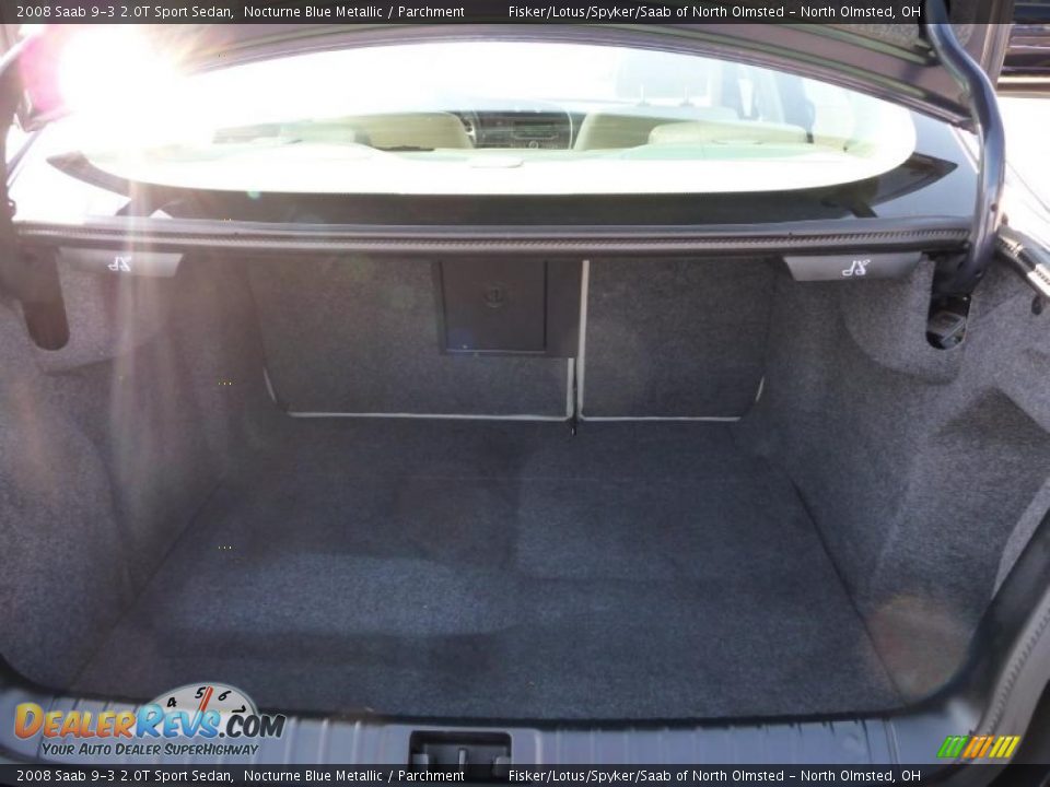 2008 Saab 9-3 2.0T Sport Sedan Nocturne Blue Metallic / Parchment Photo #24