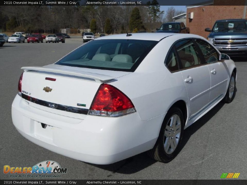 2010 Chevrolet Impala LT Summit White / Gray Photo #4