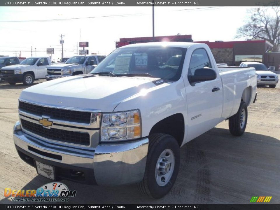 2010 Chevrolet Silverado 2500HD Regular Cab Summit White / Ebony Photo #1
