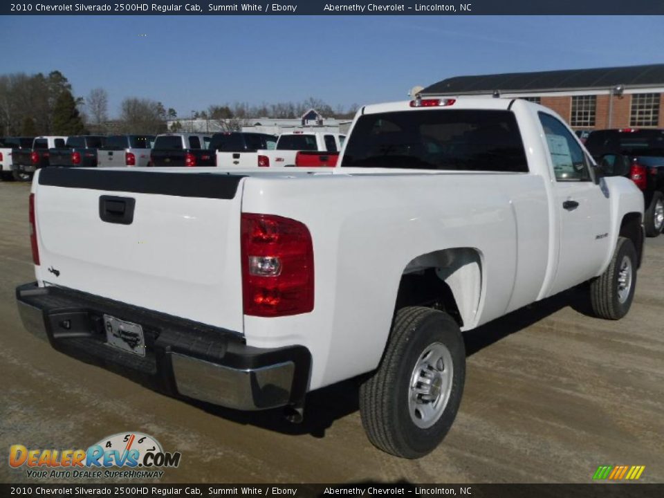2010 Chevrolet Silverado 2500HD Regular Cab Summit White / Ebony Photo #4