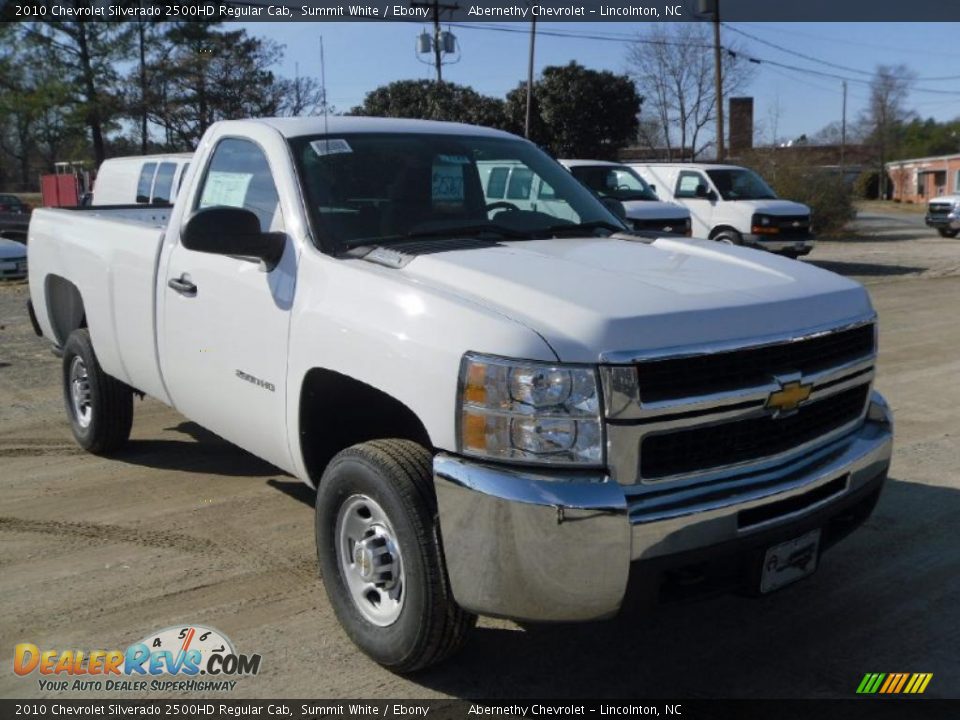 2010 Chevrolet Silverado 2500HD Regular Cab Summit White / Ebony Photo #5