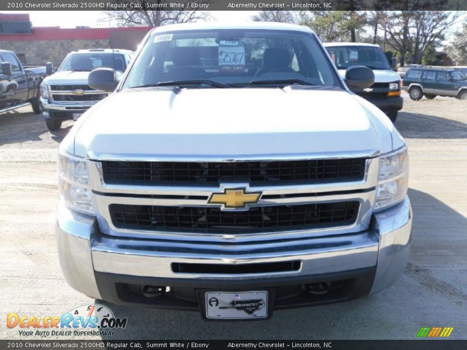2010 Chevrolet Silverado 2500HD Regular Cab Summit White / Ebony Photo #6