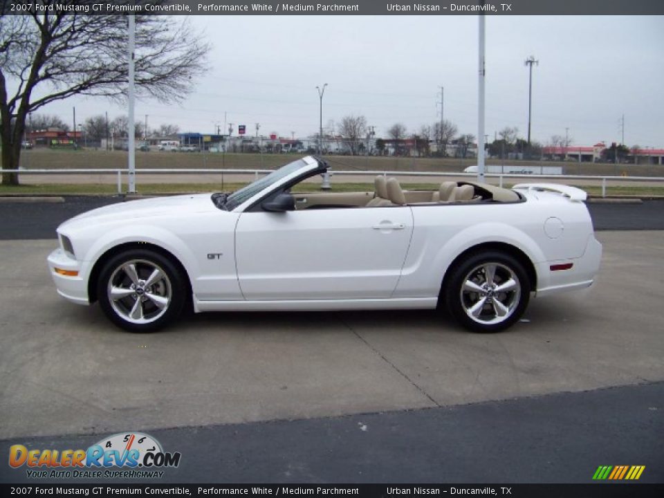 2007 Ford Mustang GT Premium Convertible Performance White / Medium Parchment Photo #1