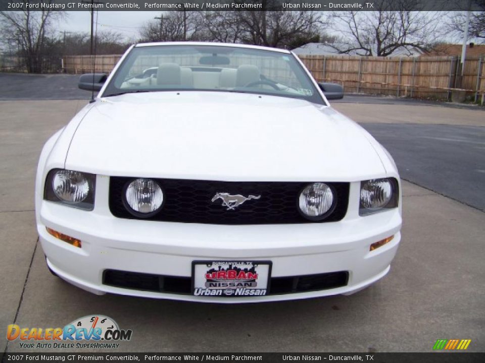 2007 Ford Mustang GT Premium Convertible Performance White / Medium Parchment Photo #2