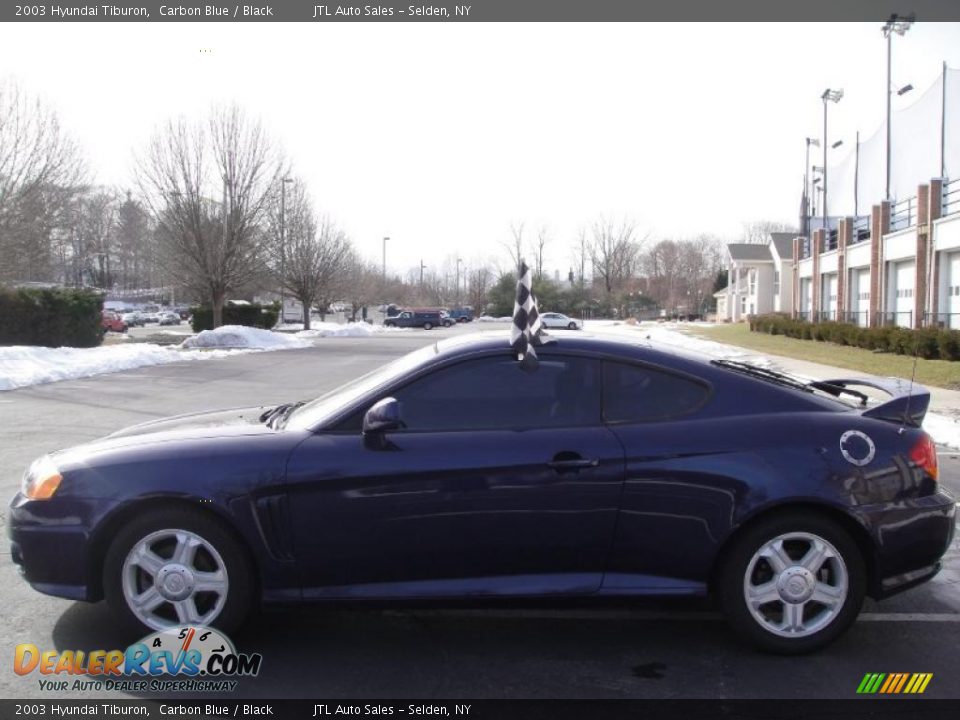 2003 Hyundai Tiburon Carbon Blue / Black Photo #3