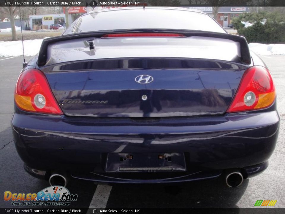 2003 Hyundai Tiburon Carbon Blue / Black Photo #5