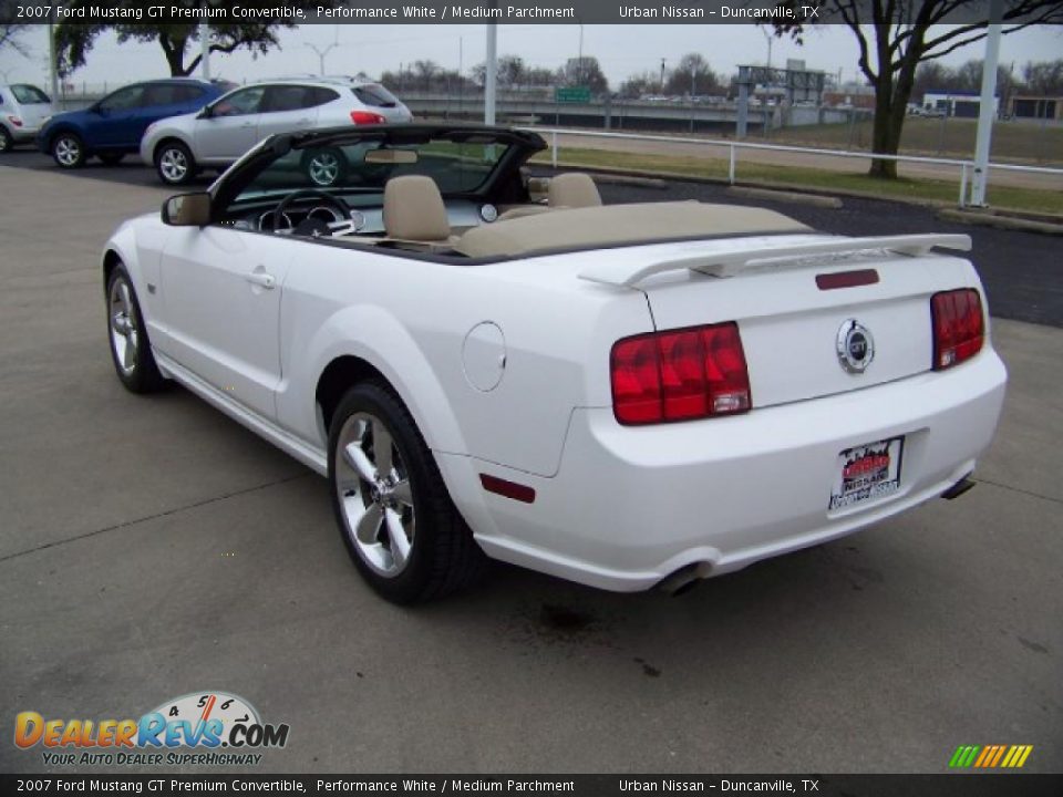 2007 Ford Mustang GT Premium Convertible Performance White / Medium Parchment Photo #6