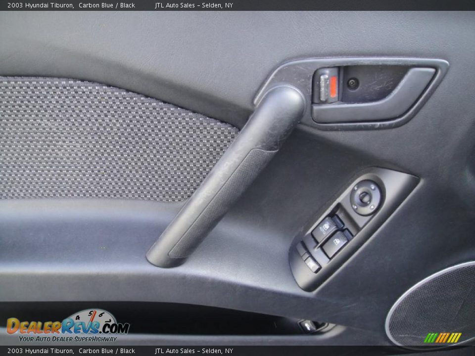 2003 Hyundai Tiburon Carbon Blue / Black Photo #10