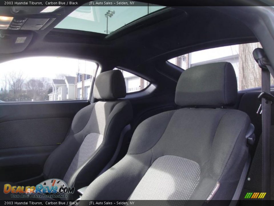 2003 Hyundai Tiburon Carbon Blue / Black Photo #11