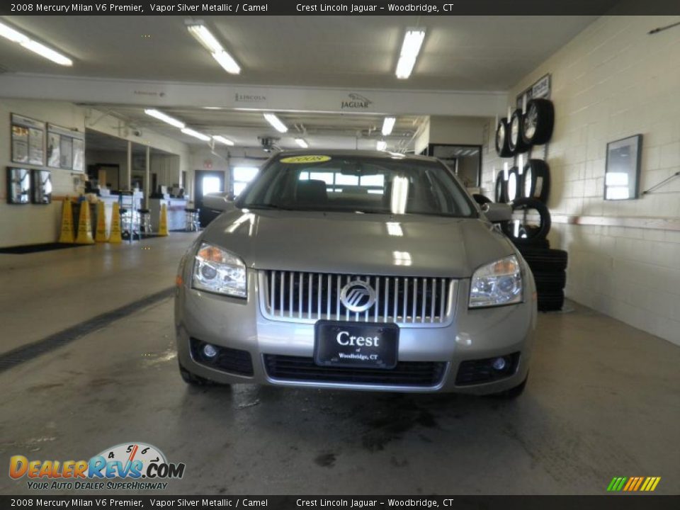 2008 Mercury Milan V6 Premier Vapor Silver Metallic / Camel Photo #4
