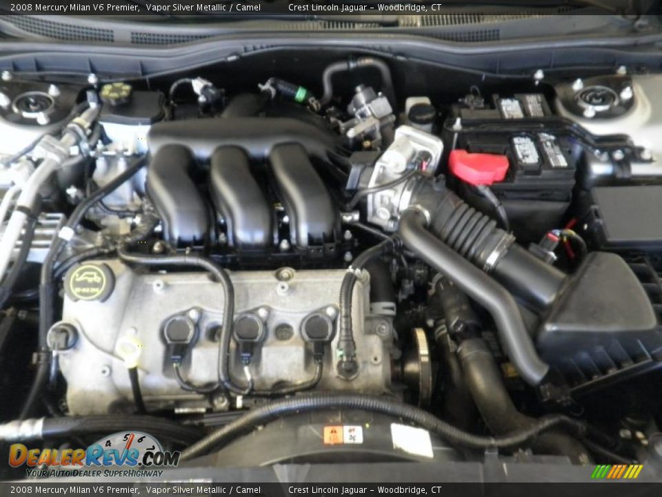 2008 Mercury Milan V6 Premier Vapor Silver Metallic / Camel Photo #7