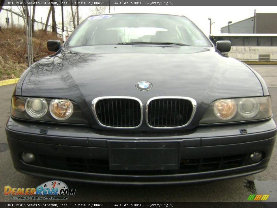 2001 BMW 5 Series 525i Sedan Steel Blue Metallic / Black Photo #2