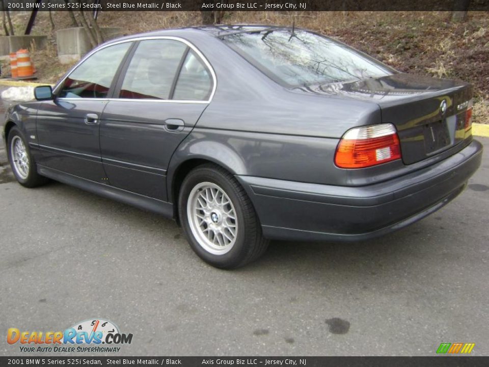 2001 BMW 5 Series 525i Sedan Steel Blue Metallic / Black Photo #4