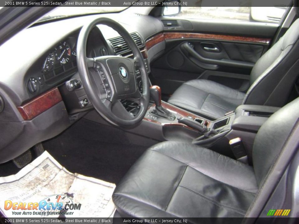 2001 BMW 5 Series 525i Sedan Steel Blue Metallic / Black Photo #5