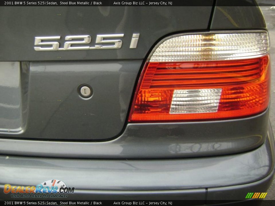 2001 BMW 5 Series 525i Sedan Steel Blue Metallic / Black Photo #6