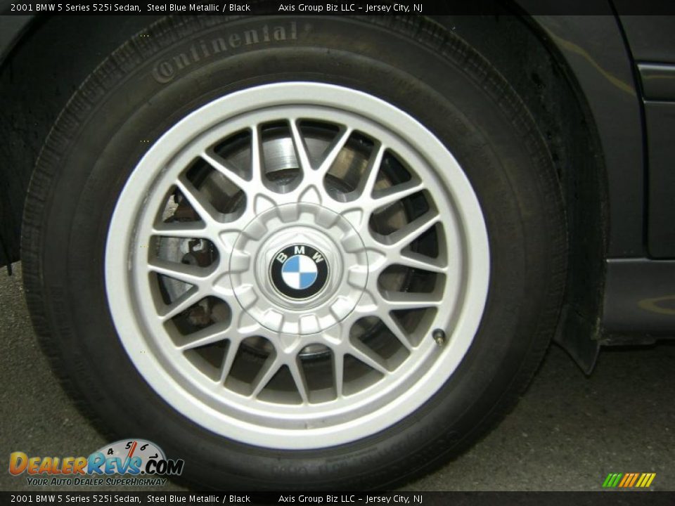 2001 BMW 5 Series 525i Sedan Steel Blue Metallic / Black Photo #7