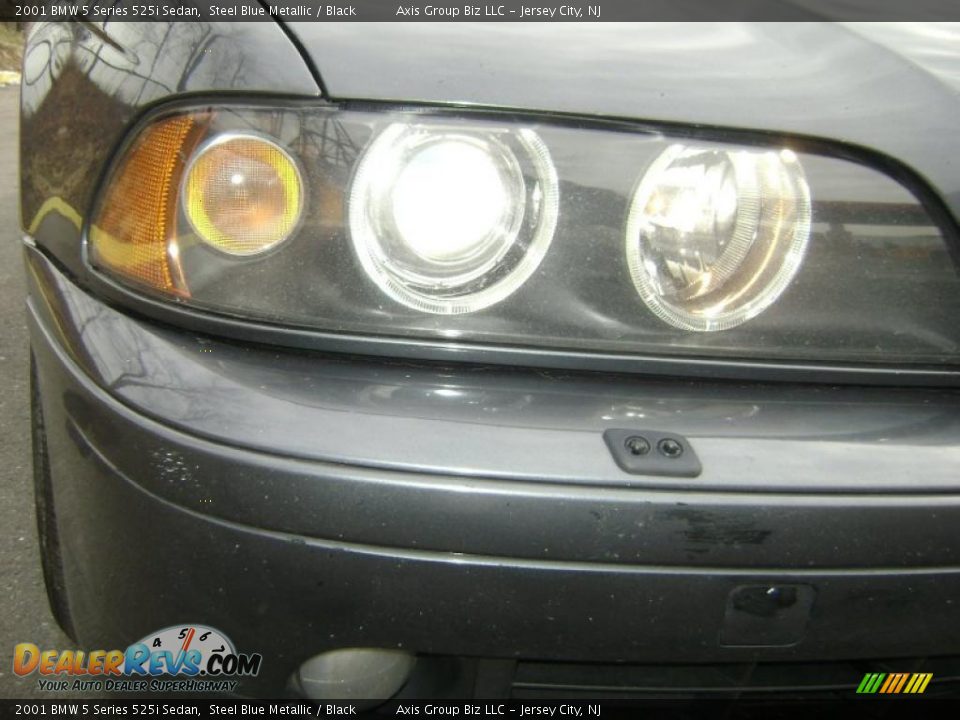 2001 BMW 5 Series 525i Sedan Steel Blue Metallic / Black Photo #8