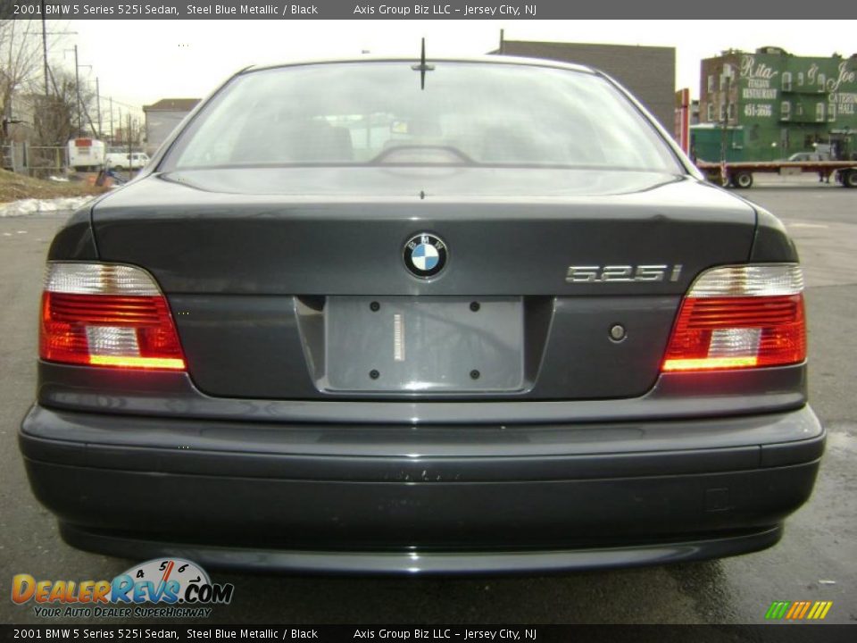 2001 BMW 5 Series 525i Sedan Steel Blue Metallic / Black Photo #9
