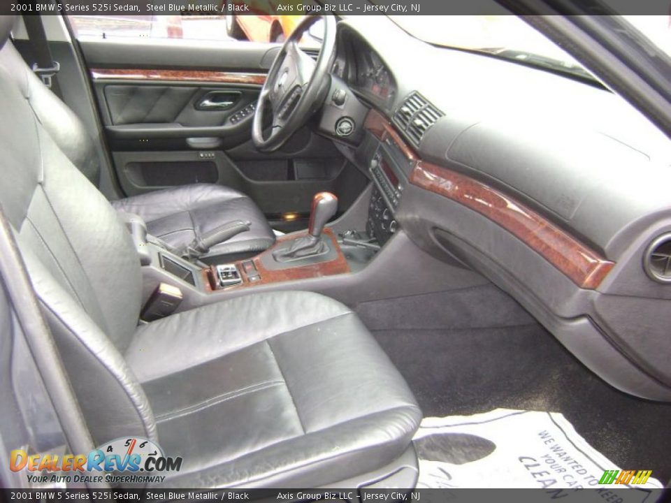 2001 BMW 5 Series 525i Sedan Steel Blue Metallic / Black Photo #17