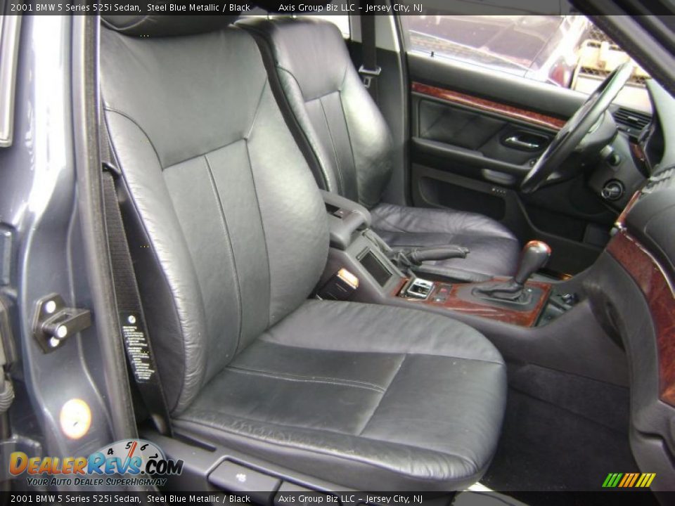 2001 BMW 5 Series 525i Sedan Steel Blue Metallic / Black Photo #18
