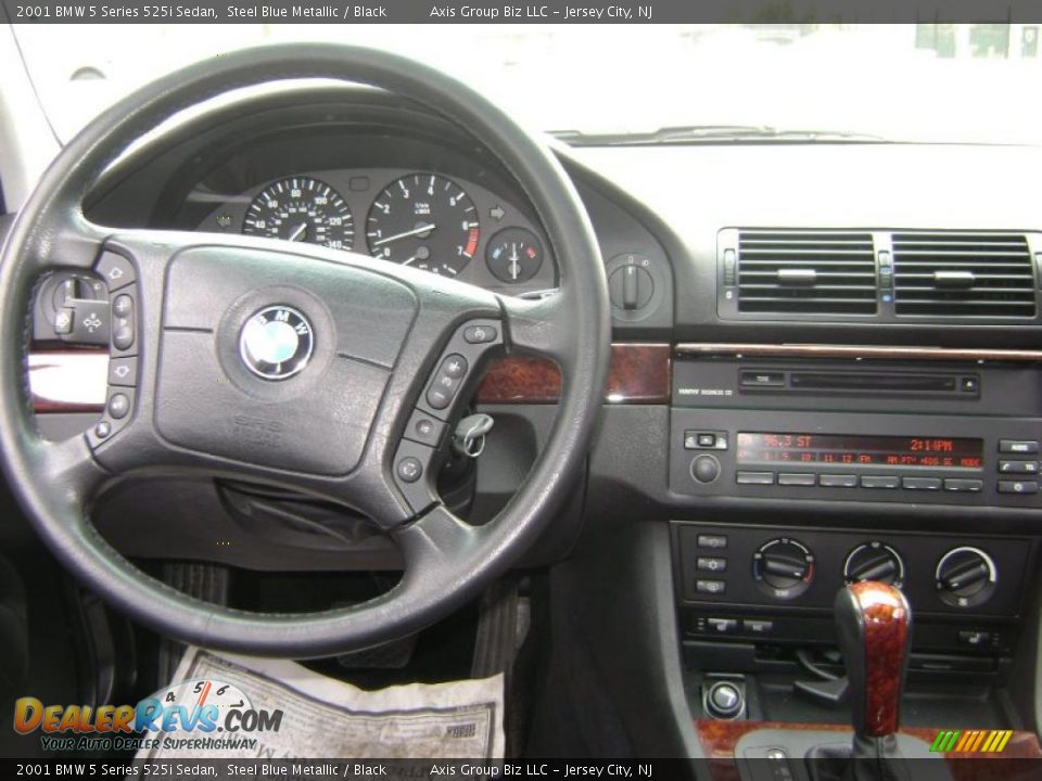 2001 BMW 5 Series 525i Sedan Steel Blue Metallic / Black Photo #19