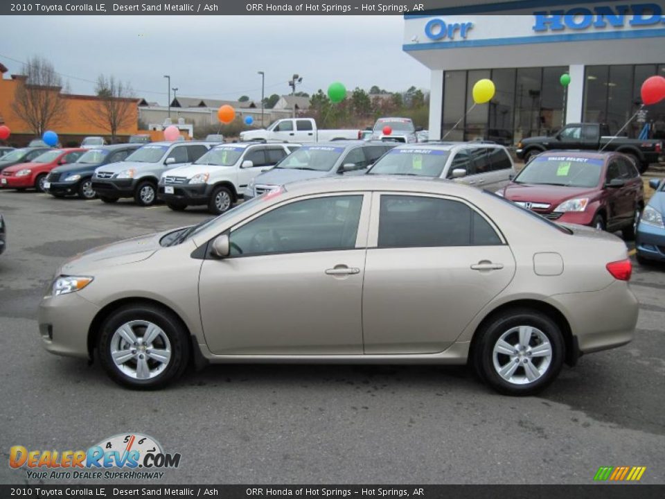 2010 Toyota Corolla LE Desert Sand Metallic / Ash Photo #2