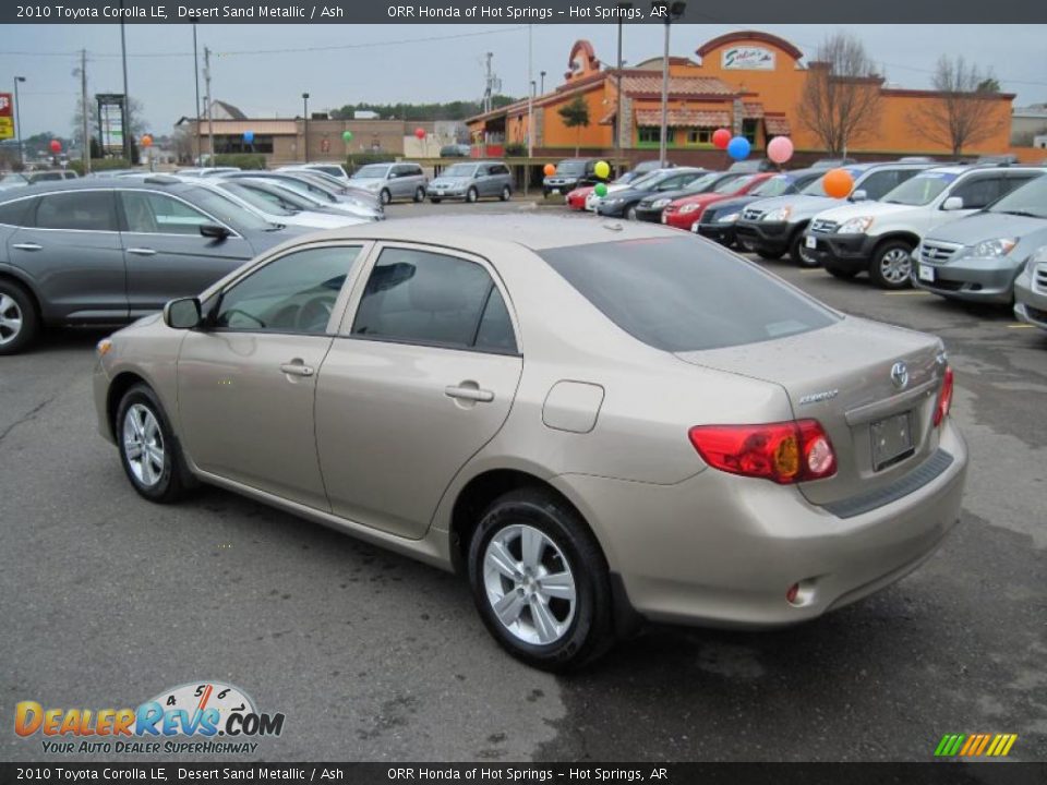 2010 Toyota Corolla LE Desert Sand Metallic / Ash Photo #3