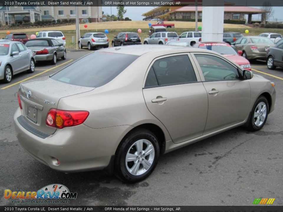 2010 Toyota Corolla LE Desert Sand Metallic / Ash Photo #5
