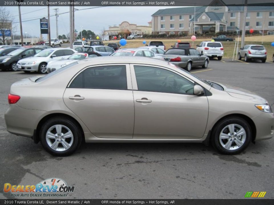2010 Toyota Corolla LE Desert Sand Metallic / Ash Photo #6