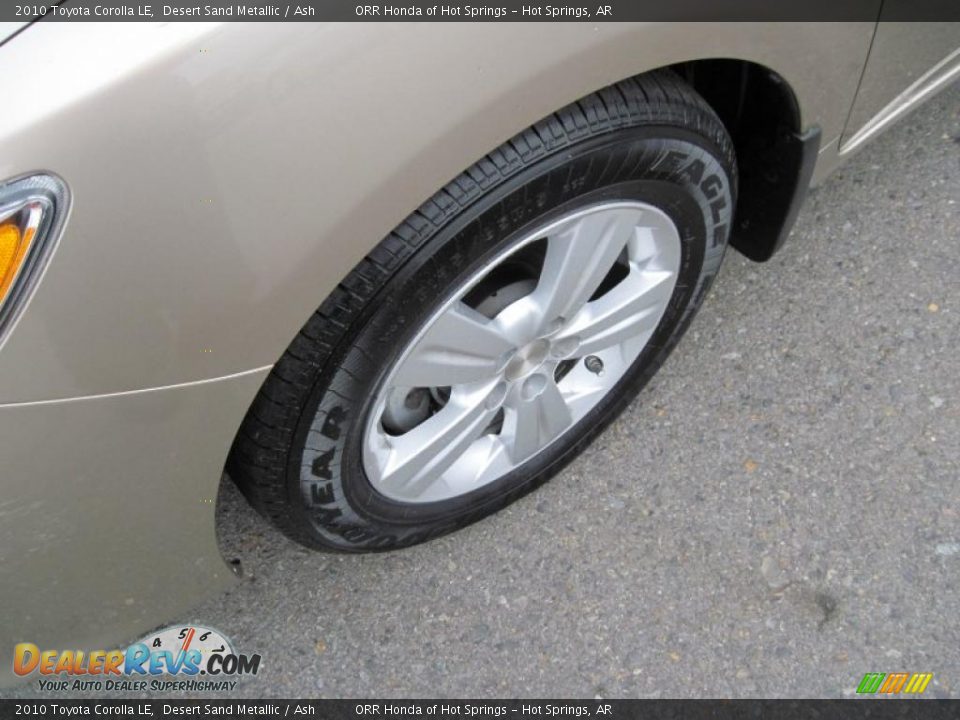 2010 Toyota Corolla LE Desert Sand Metallic / Ash Photo #9