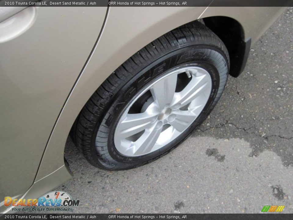 2010 Toyota Corolla LE Desert Sand Metallic / Ash Photo #10